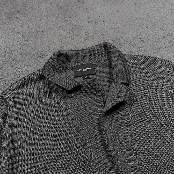 [BUNJANG] Solid Homme Linen Knit Cardigan / Solid Homme 솔리드 옴므 린넨 니트 가디건