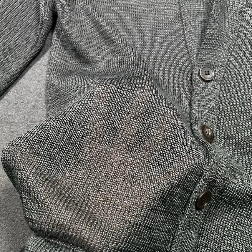 [BUNJANG] Solid Homme Linen Knit Cardigan / Solid Homme 솔리드 옴므 린넨 니트 가디건