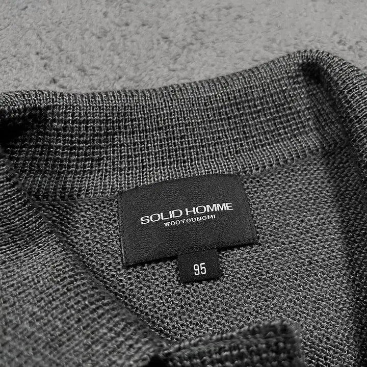 [BUNJANG] Solid Homme Linen Knit Cardigan / Solid Homme 솔리드 옴므 린넨 니트 가디건