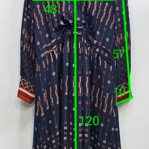 [BUNJANG] Thursday Island Layered Long Dress / 써스데이아일랜드 보더 변형 레이어드 롱 원피스