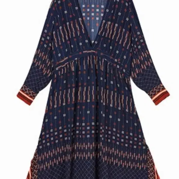 [BUNJANG] Thursday Island Layered Long Dress / 써스데이아일랜드 보더 변형 레이어드 롱 원피스