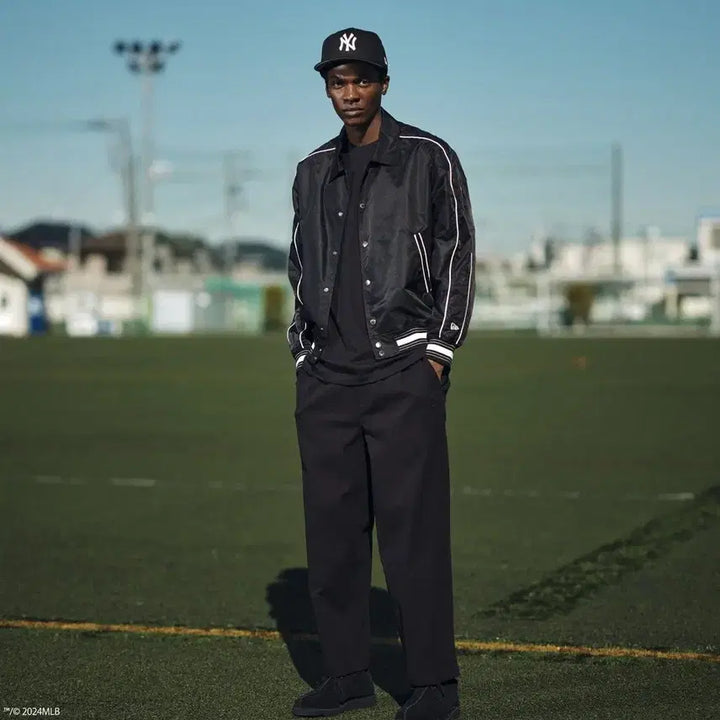 [BUNJANG] New Era Japan Black Label Seersucker Pants / 시어서커(33인치)팬츠 뉴에라JAPAN블랙라벨