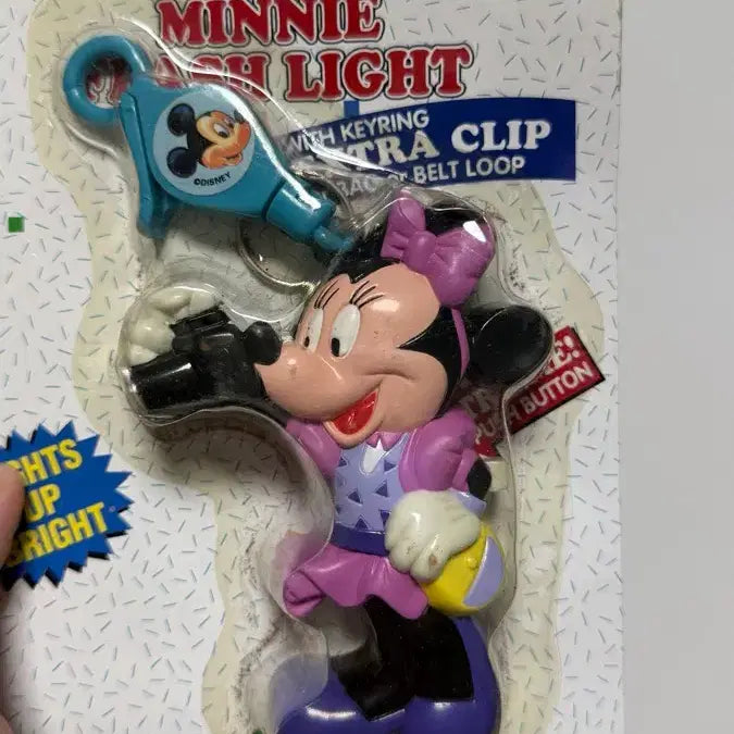 [BUNJANG] Disney Minnie Mouse Light Keyring Clip / 디즈니 미니 미니마우스 라이트 키링 클립 새상품