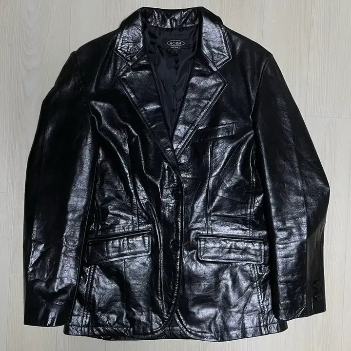 [SOLD OUT] [95] HRON WORKS 레더 블레이저