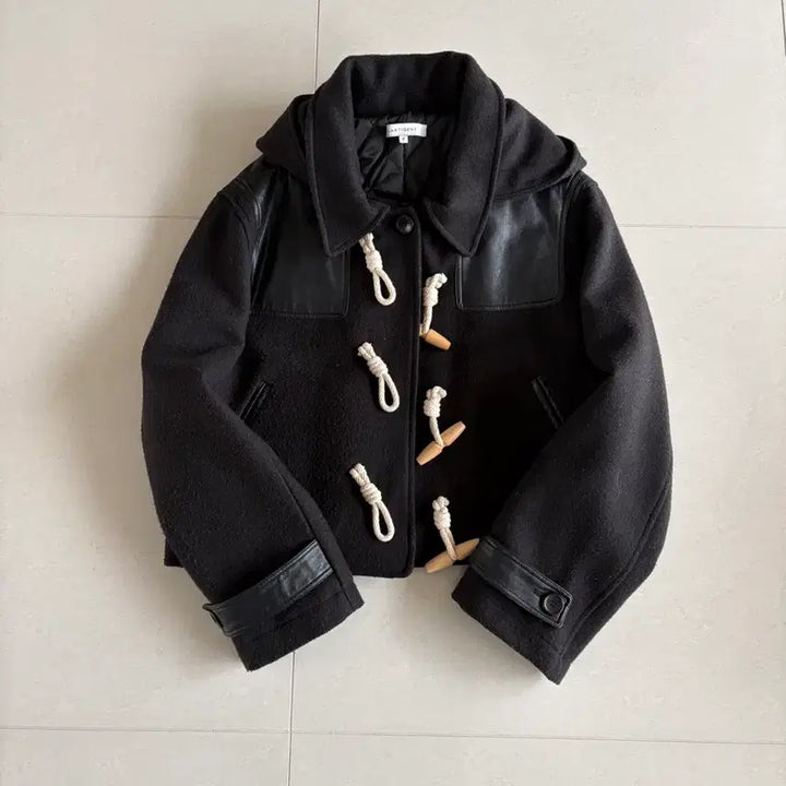 [BUNJANG] Lartigent Crop Duffle Coat / 라티젠트 lartigent 더플 코트 크롭 후드 떡볶이 코트