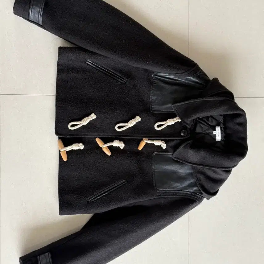 [BUNJANG] Lartigent Crop Duffle Coat / 라티젠트 lartigent 더플 코트 크롭 후드 떡볶이 코트