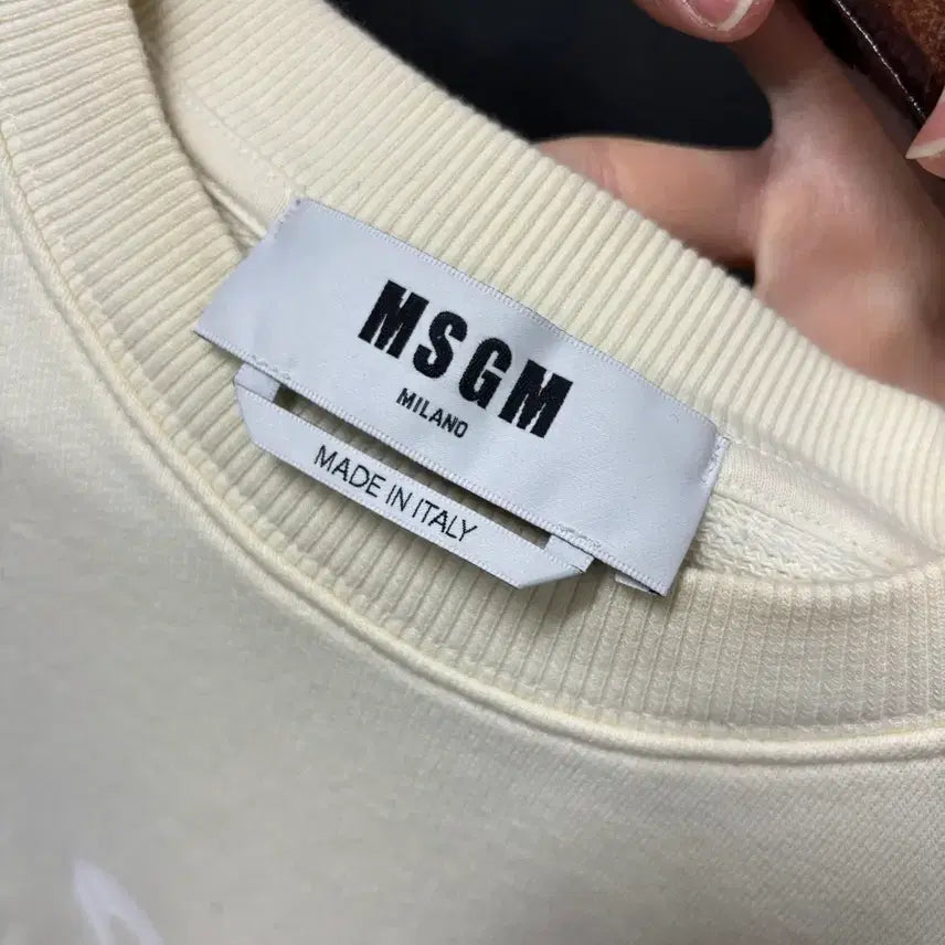 [BUNJANG] Msgm Sweatshirt (Minor Stain) / Msgm 정품 맨투맨 (미세얼룩)