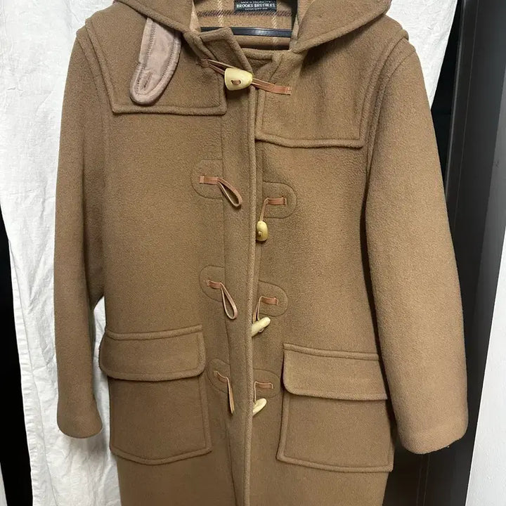 [BUNJANG] Brooks Brothers Duffle Coat Brown Wool Blend / 브룩스 브라더스 더플 코트 브라운