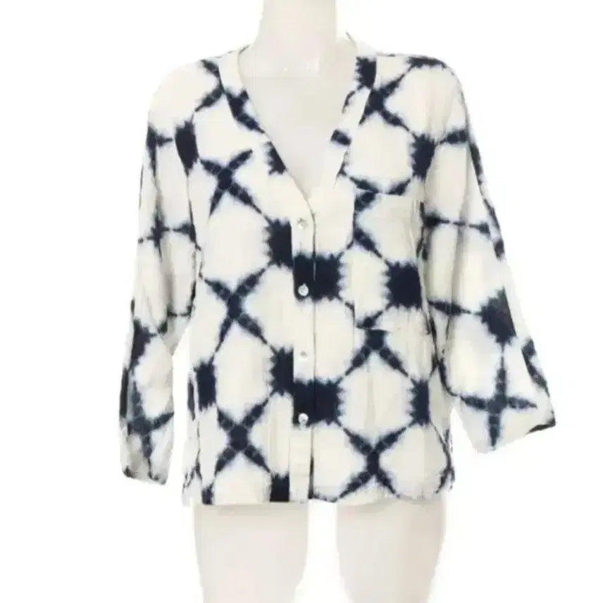 [BUNJANG] Massimo Dutti Tie-Dye Pattern Blouse / 블라우스 마시모두띠 무료배송
