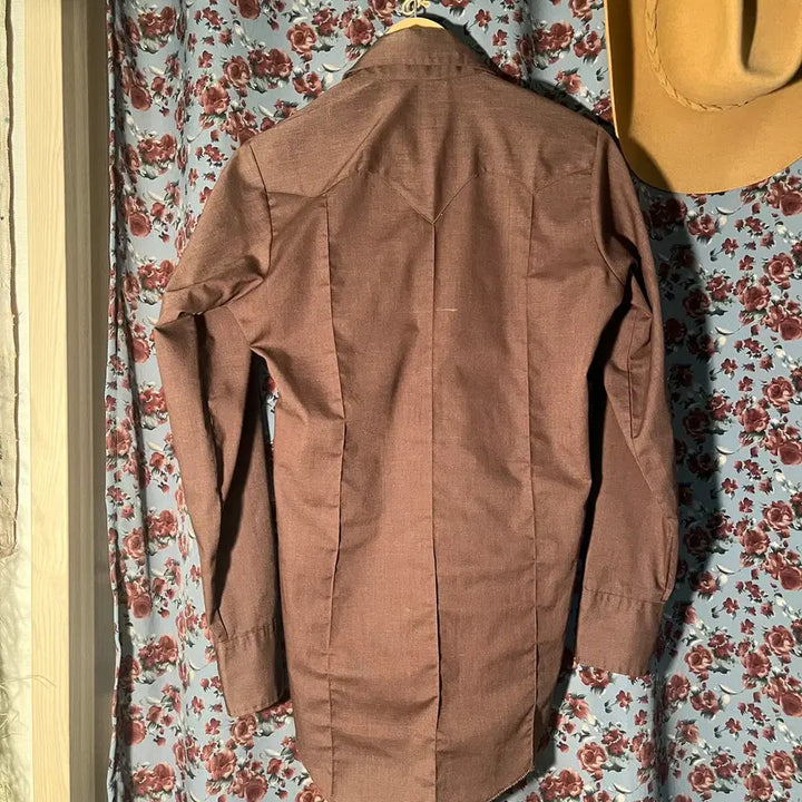 [BUNJANG] JC Penney Western Shirt / 70s jcpenny 브라운 웨스턴 셔츠