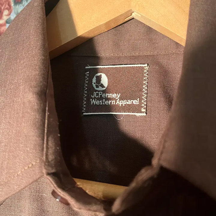 [BUNJANG] JC Penney Western Shirt / 70s jcpenny 브라운 웨스턴 셔츠
