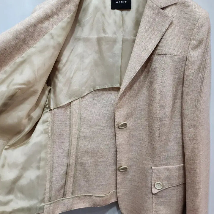 [BUNJANG] Akris Baby Pink Cashmere Jacket / (정품)아크리스 베이비핑크 여성 자켓