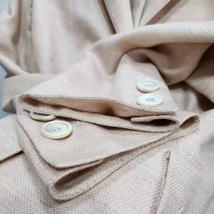 [BUNJANG] Akris Baby Pink Cashmere Jacket / (정품)아크리스 베이비핑크 여성 자켓