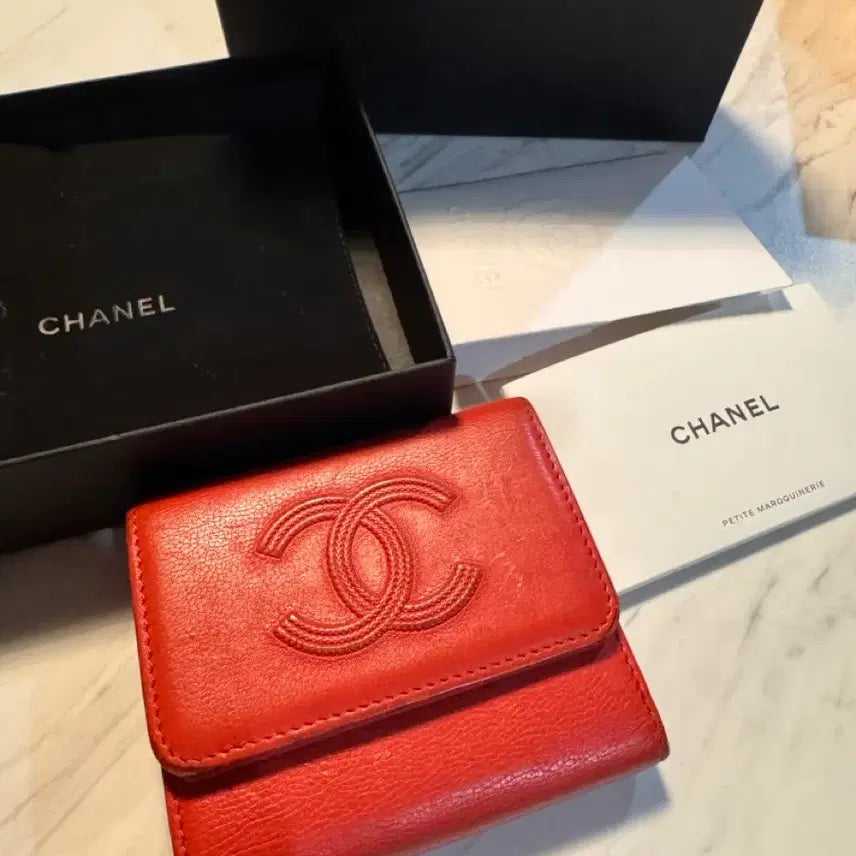 [BUNJANG] Chanel CC Logo Classic Tri-fold Wallet / 샤넬 지갑 cc로고