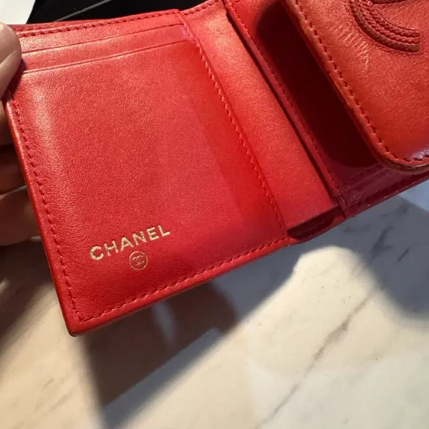 [BUNJANG] Chanel CC Logo Classic Tri-fold Wallet / 샤넬 지갑 cc로고