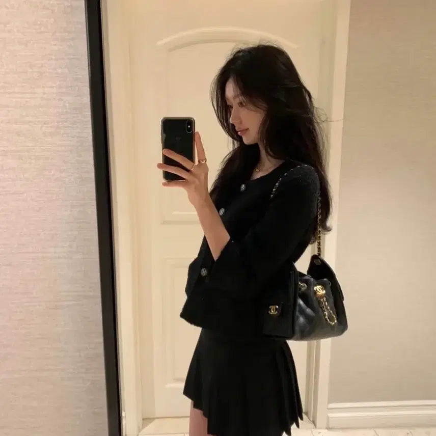 [BUNJANG] LePlain Margaret Skirt Black Mini Skirt / 르플레인 마가렛 스커트 블랙 m (기본기장)