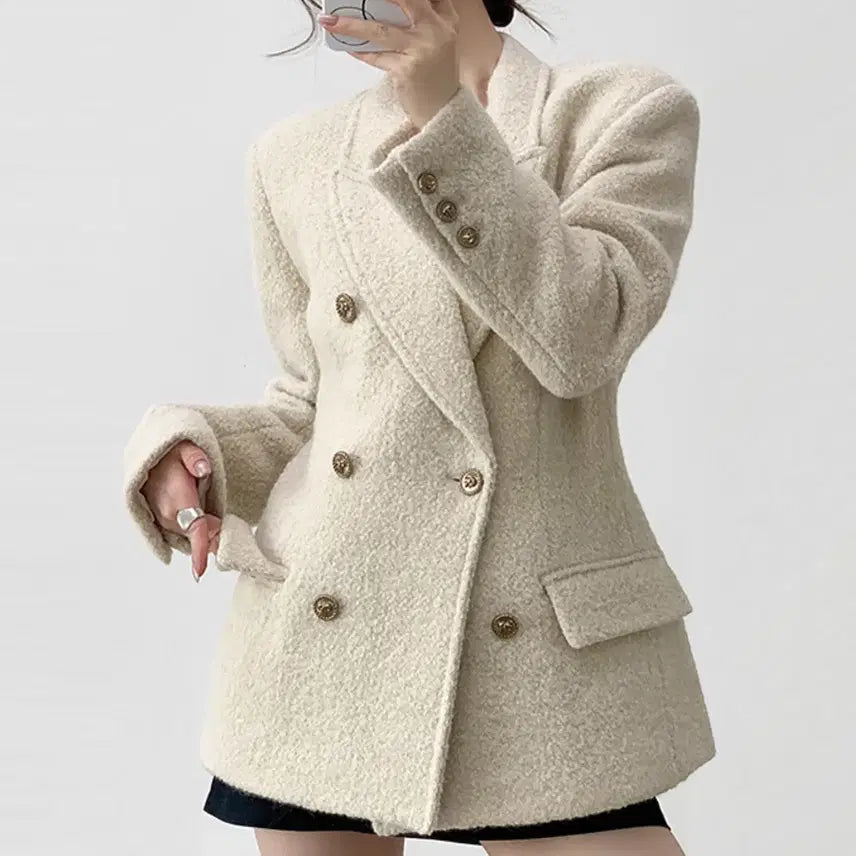 [BUNJANG] uaboutme Boucle Hourglass Jacket / 유아부미(uaboutme) 부클 아워글라스 자켓 55