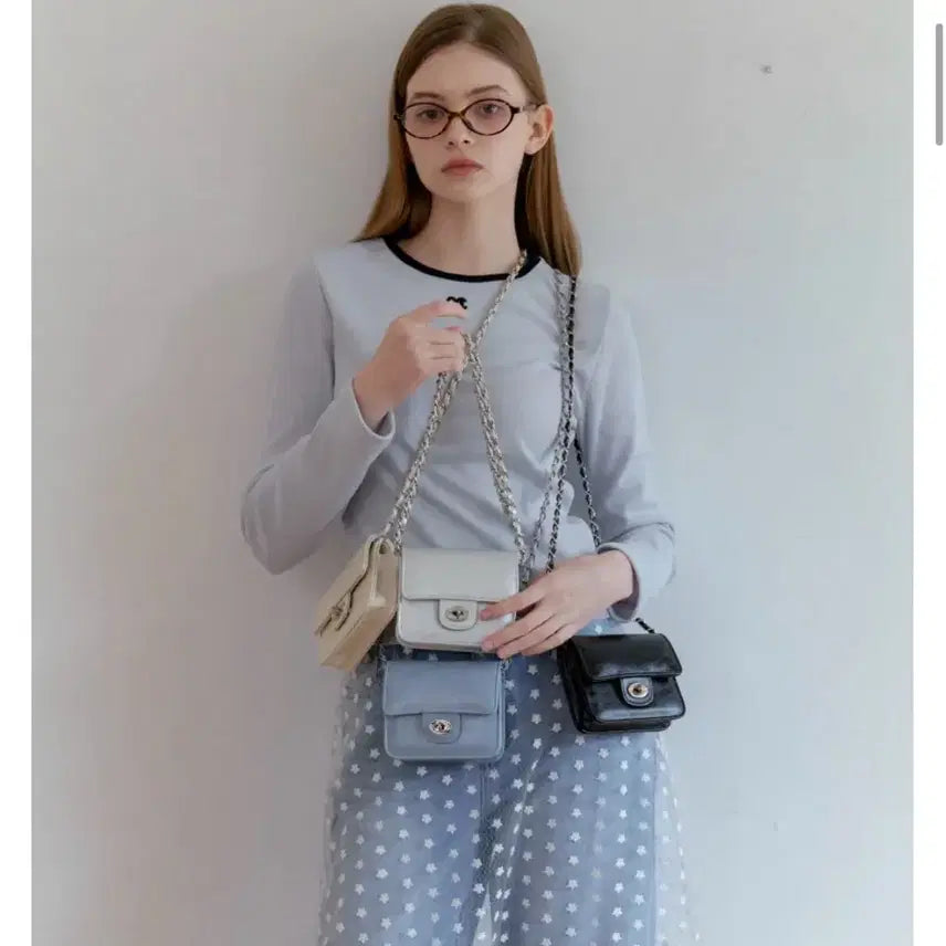 [BUNJANG] Anothetic ANC Classic Mini Bag Chain Crossbody Silver / 아노에틱 ANC 클래식 미니백 체인 크로스백 실버