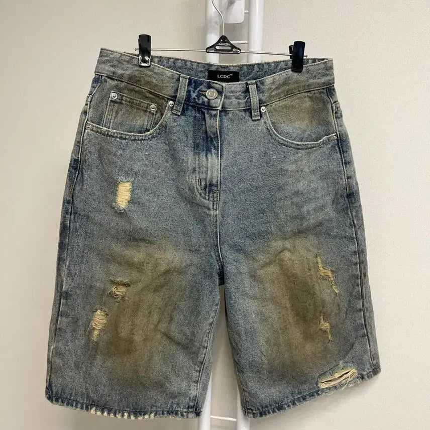 [SOLD OUT] LCDC washed blue denim shorts