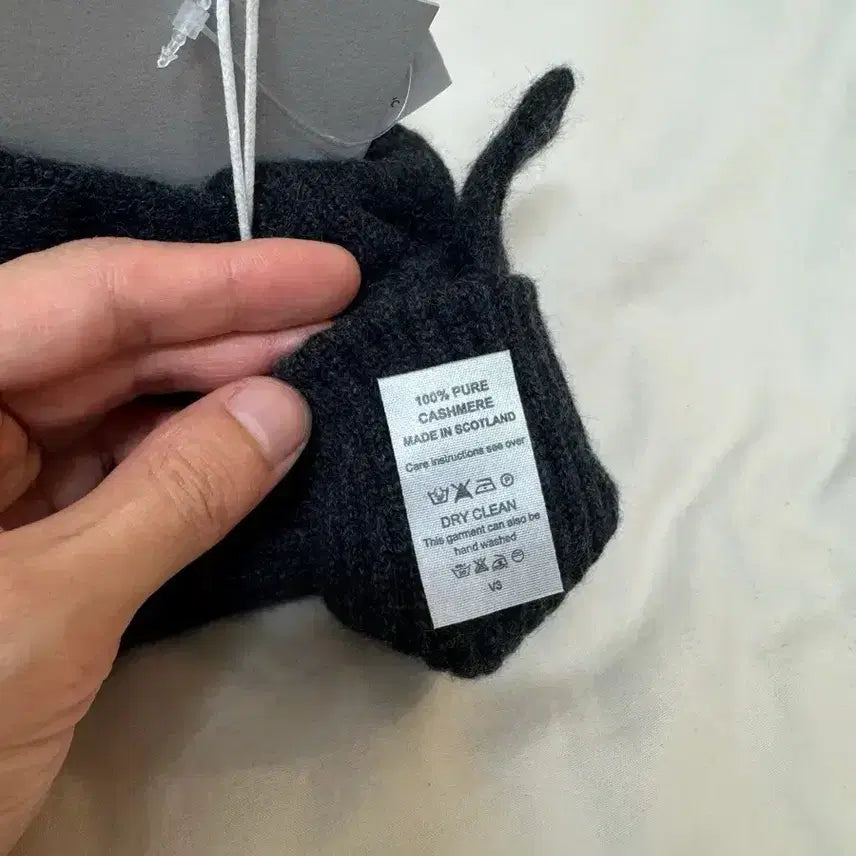 [BUNJANG] YMC Cashmere Gloves Charcoal / (새제품)YMC 캐시미어 장갑 챠콜 - F