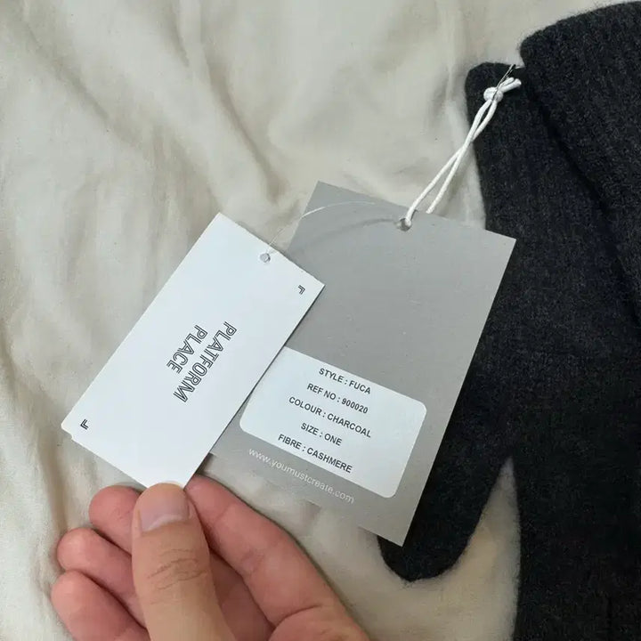 [BUNJANG] YMC Cashmere Gloves Charcoal / (새제품)YMC 캐시미어 장갑 챠콜 - F
