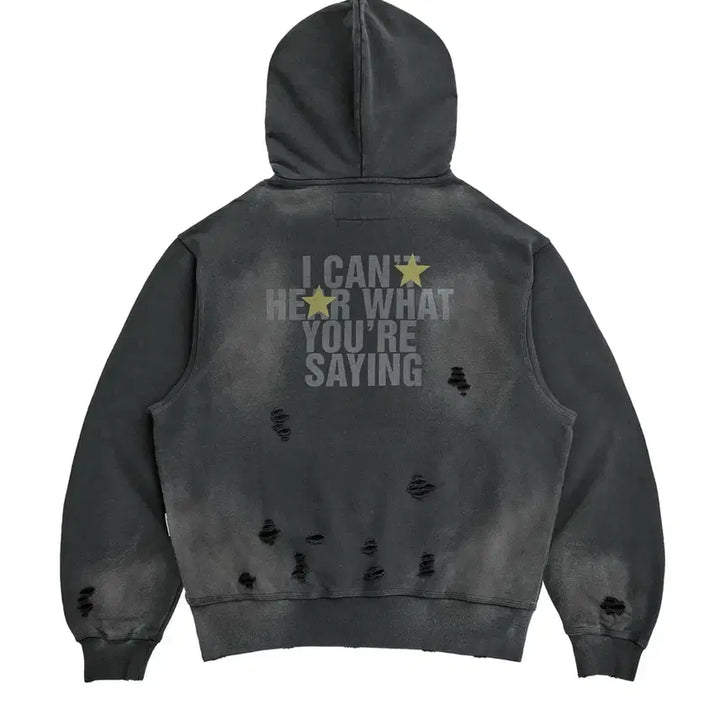 [BUNJANG] The Vinyl House Star Hoodie Black / [m] 더바이닐하우스 스타 후드티 후디 블랙