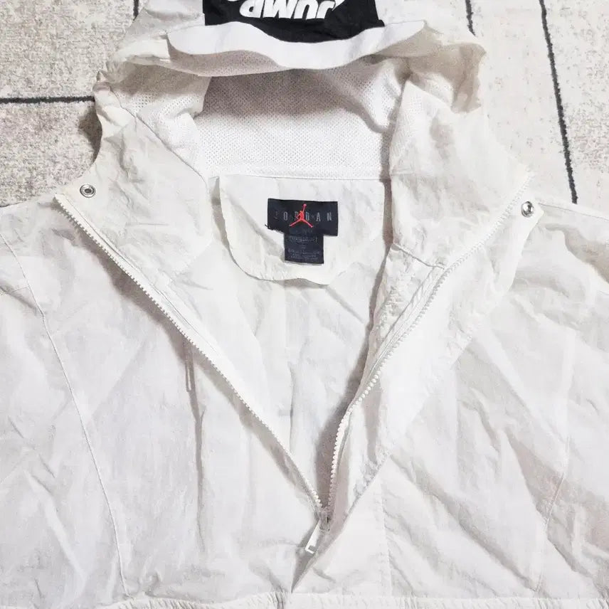 [BUNJANG] Nike Jordan Jumpman Anorak Half-Zip Windbreaker White XXL / 나이키 조던 점프맨 아노락 하프집업 바람막이 화이트 사이즈 XXL 110