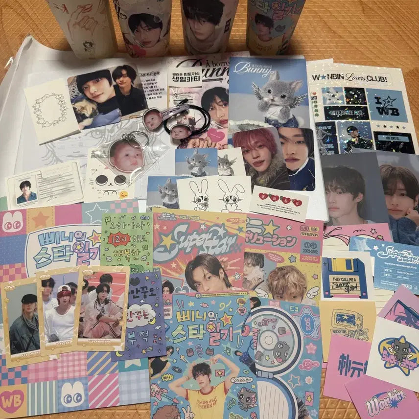 [BUNJANG] RIIZE Wonbin Birthday Cafe POB Lucky Draw Bundle Set / 라이즈 원빈 생카 생일카페 특전 럭드 일괄 양도