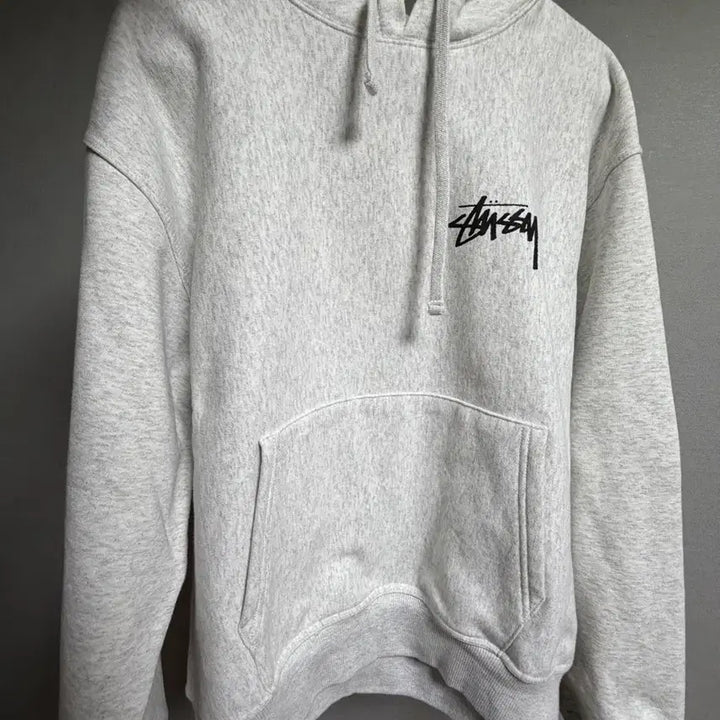 [BUNJANG] Stussy Plush Hoodie Ash Heather M / 스투시 플러시 후드 애쉬 헤더 M