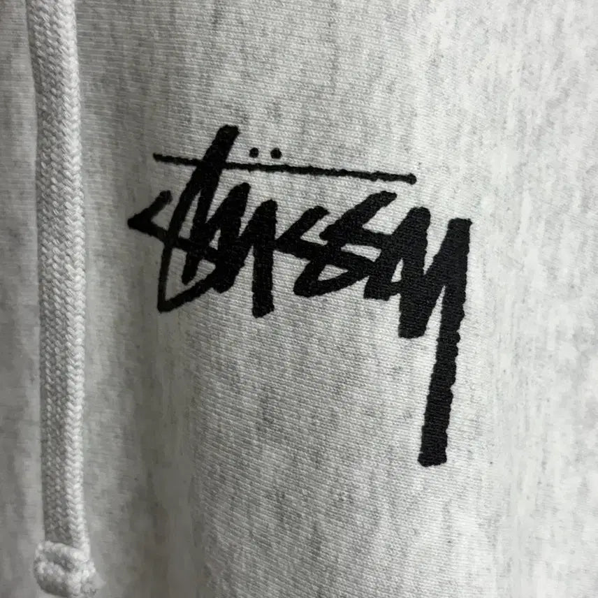 [BUNJANG] Stussy Plush Hoodie Ash Heather M / 스투시 플러시 후드 애쉬 헤더 M