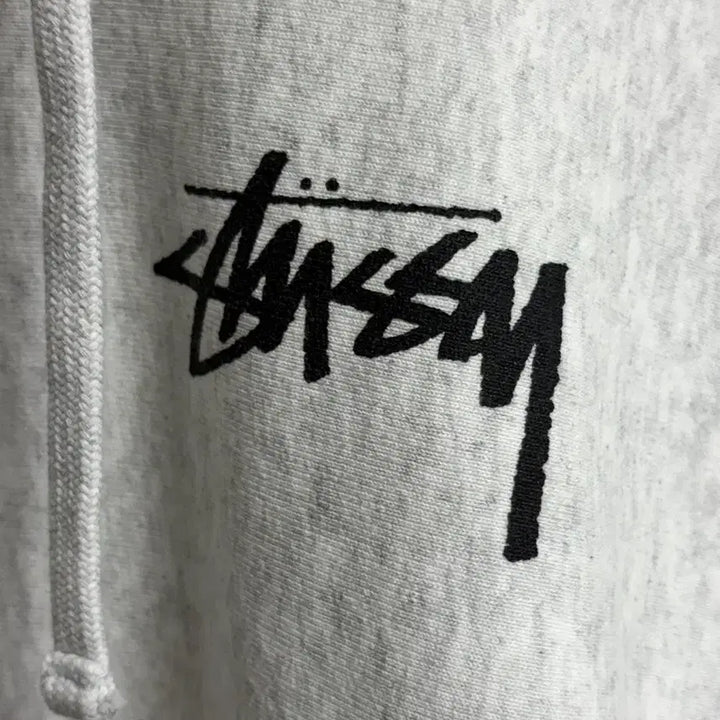 [BUNJANG] Stussy Plush Hoodie Ash Heather M / 스투시 플러시 후드 애쉬 헤더 M