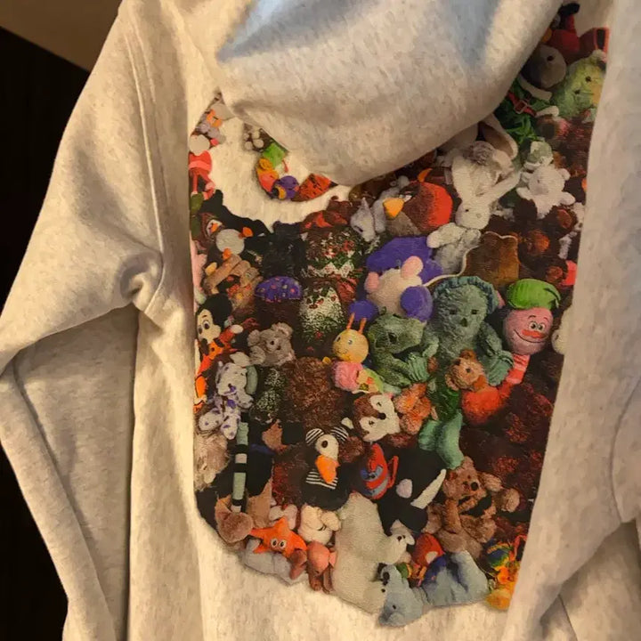 [BUNJANG] Stussy Plush Hoodie Ash Heather M / 스투시 플러시 후드 애쉬 헤더 M