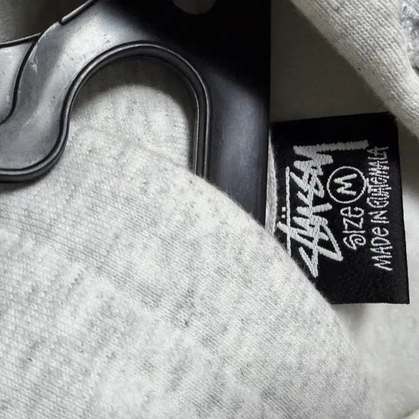 [BUNJANG] Stussy Plush Hoodie Ash Heather M / 스투시 플러시 후드 애쉬 헤더 M
