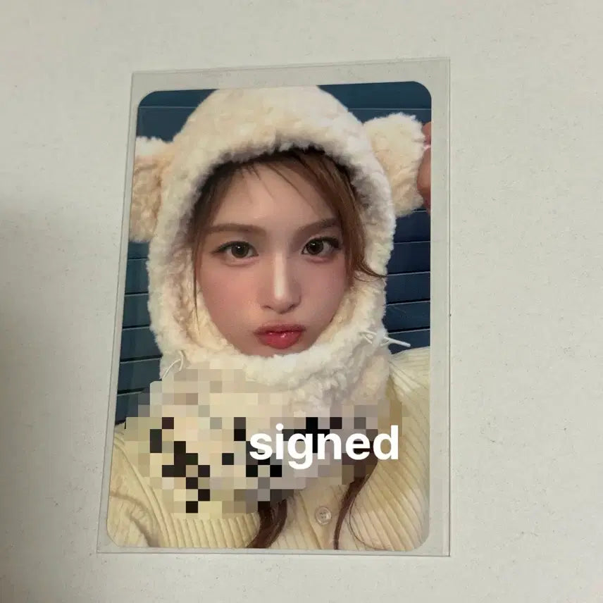 [BUNJANG] NMIXX Sullyoon Makestar Winner Signed Photocard Balaclava / 엔믹스 설윤 메이크스타 당첨자 싸인 포카 포토카드 멬스 바라클라바