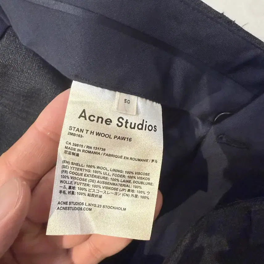 [BUNJANG] Acne Studios Wool Pants / 아크네 울 팬츠