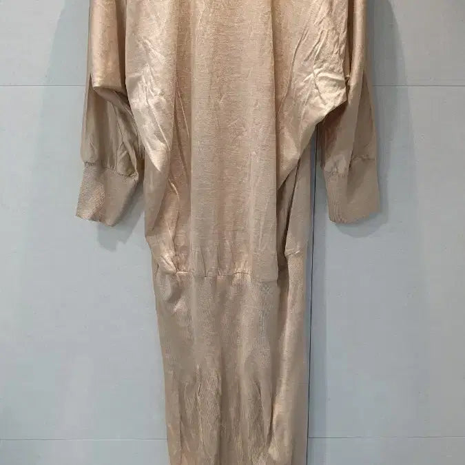 [BUNJANG] Saint Laurent Beige Silk Knit Midi Dress / YSL 입생로랑 정품 베이지 실크 니트 미디 원피스 스웨터