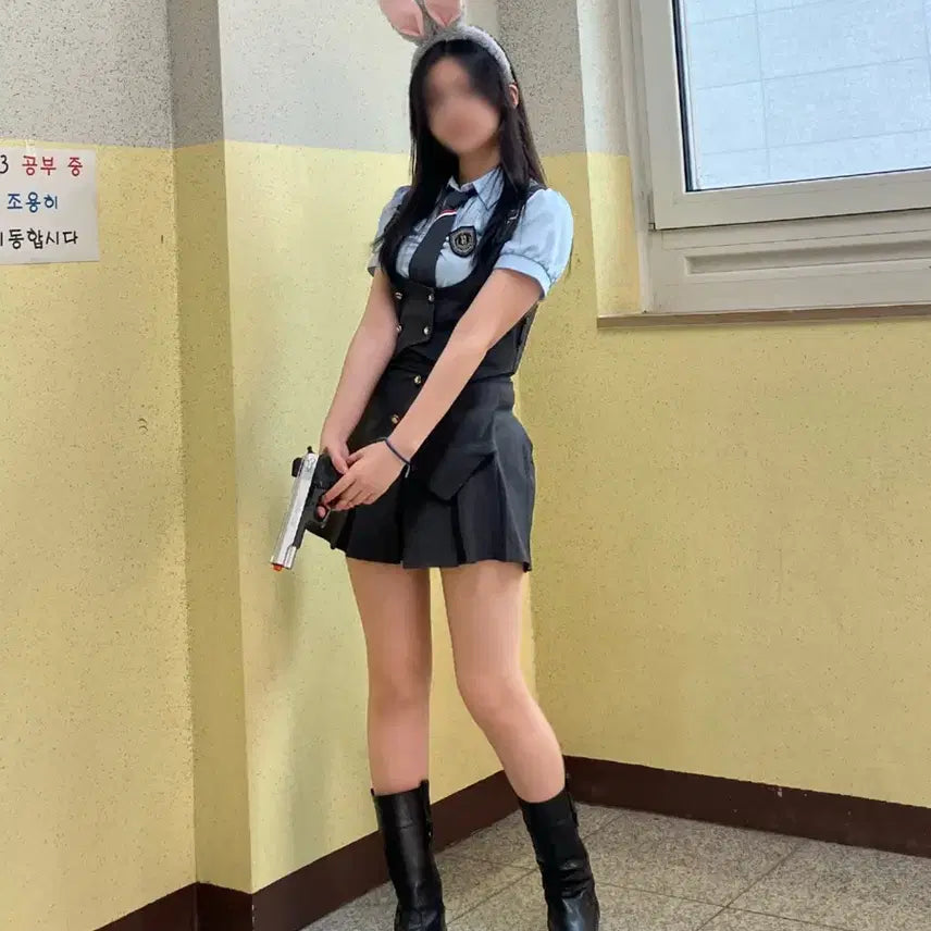 [BUNJANG] Preppy School Uniform Set with Headband / [머리띠 포함] 졸사 프레피룩 영국교복 주디 졸업사진