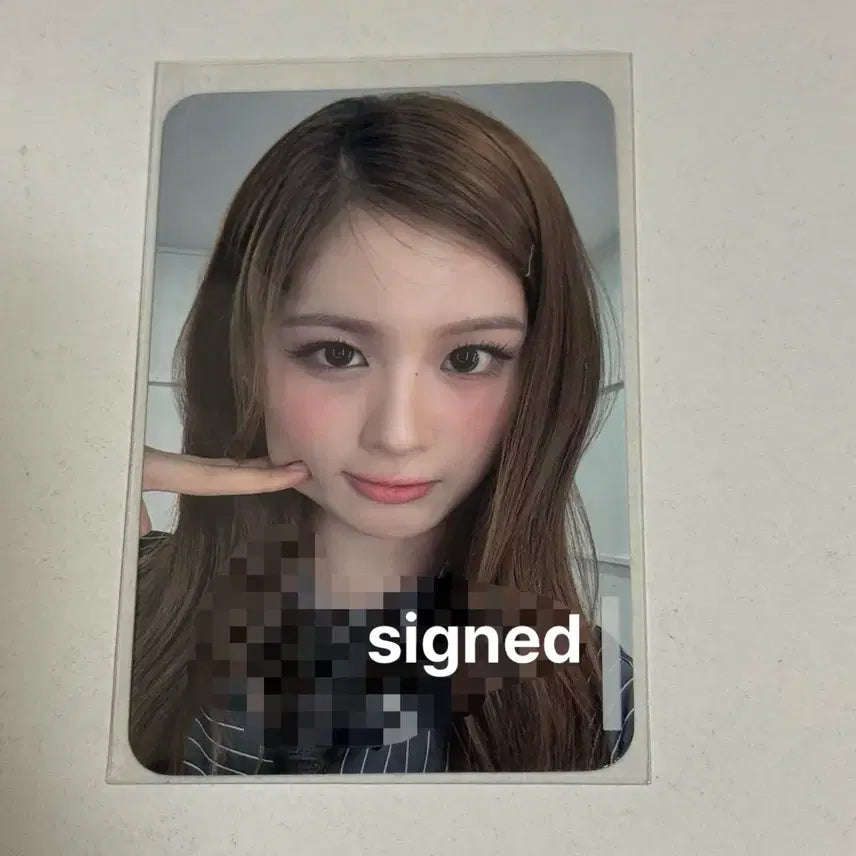 [BUNJANG] NMIXX Sullyoon Signed Photocard (MAMA), Photocard / 엔믹스 설윤 마뮤테 모찌피스 당첨자 싸인 포카 포토카드
