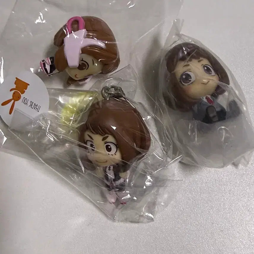 [BUNJANG] Uraraka Ochaco Mini Figure Bundle Set / 우라라카 미니 피규어 카라코레 가챠 입욕제 일괄 굿즈 히로아카