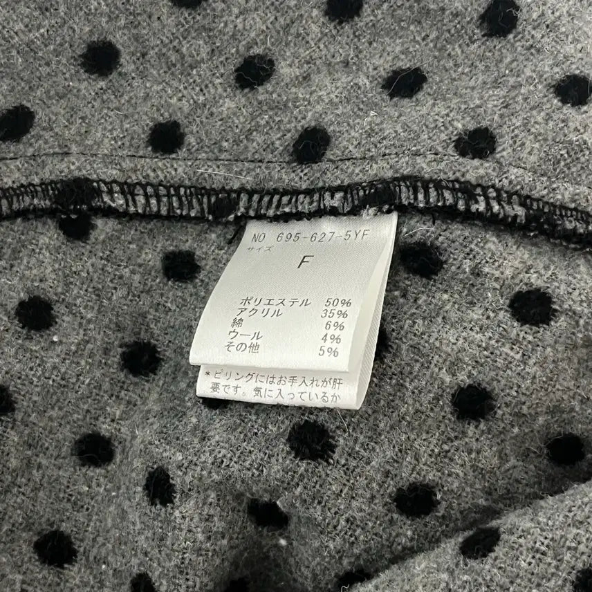 [BUNJANG] Mongrel Dot Hooded Cape Coat / 모리걸 도트 후드 케이프 코트 블랙 몽글 빈티지