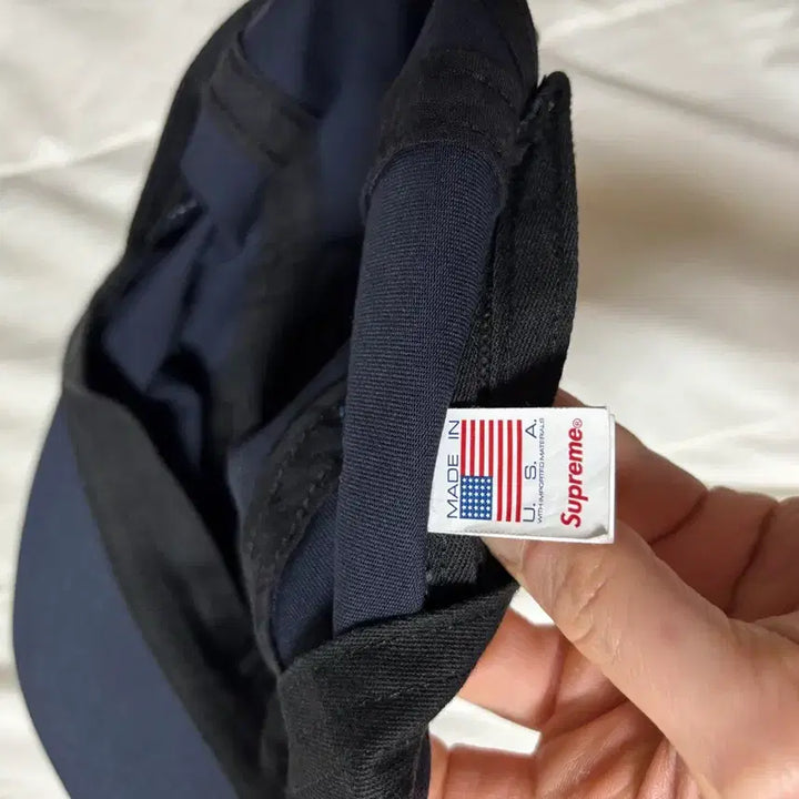 [BUNJANG] Supreme Washed Chino Camp Cap Navy 24FW / 슈프림 워시드 치노 캠프캡 네이비 24fw