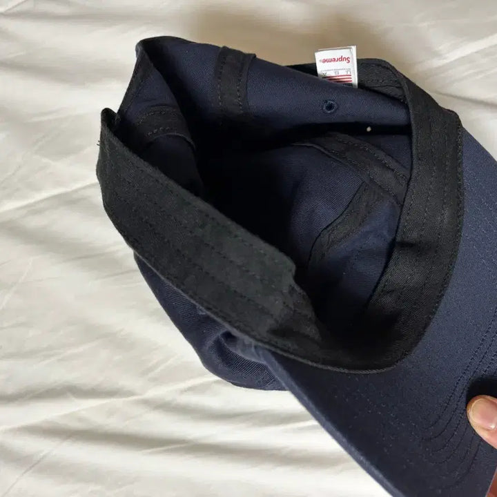 [BUNJANG] Supreme Washed Chino Camp Cap Navy 24FW / 슈프림 워시드 치노 캠프캡 네이비 24fw