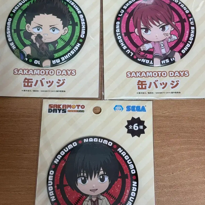 [BUNJANG] Sakamoto Days Badge Bundle Set / 사카모토데이즈 캔뱃지 3개 일괄