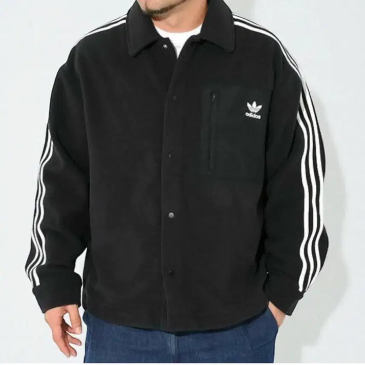 [BUNJANG] Adidas Fleece Shirt Unisex / 아디다스 플리스셔츠 거의 새상품 남녀공용