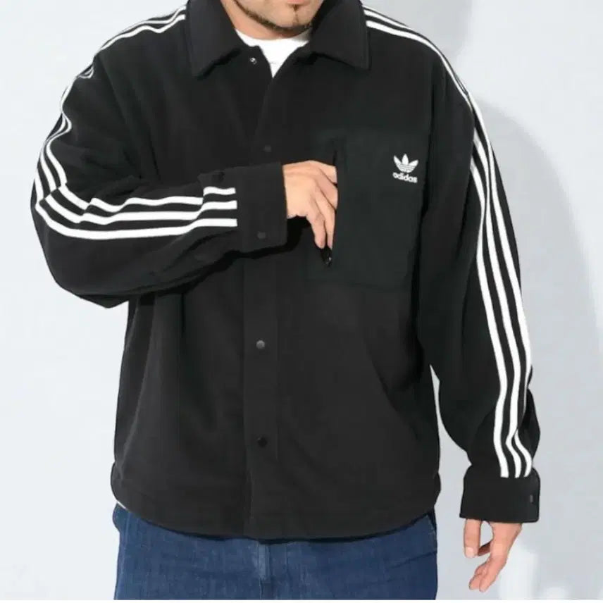 [BUNJANG] Adidas Fleece Shirt Unisex / 아디다스 플리스셔츠 거의 새상품 남녀공용