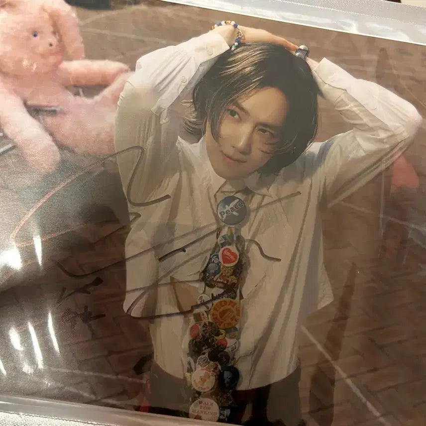 [BUNJANG] EXO Suho Signed Album + Photo + Poster + Soap / 엑소 수호 친필 싸인 앨범 사진 포스터 점선면 역조공 비누