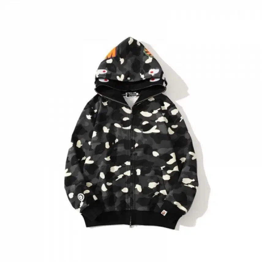 [BUNJANG] BAPE City Camo Shark Double Hoodie / 베이프 시티 카모 샤크 더블 후드