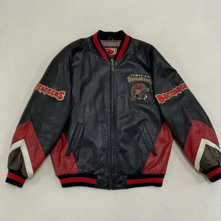 [BUNJANG] NFL Tampa Bay Buccaneers Leather Jacket / NFL Buccaneers Leather Jacket
