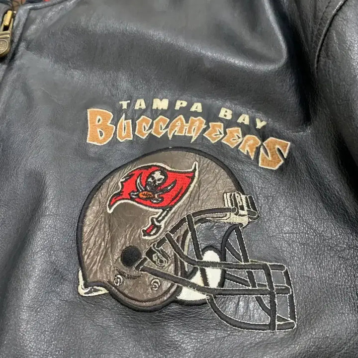 [BUNJANG] NFL Tampa Bay Buccaneers Leather Jacket / NFL Buccaneers Leather Jacket