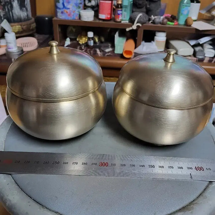 [BUNJANG] Yugi Large Serving Bowl by Master Lee Bong-ju / 유기옥바리